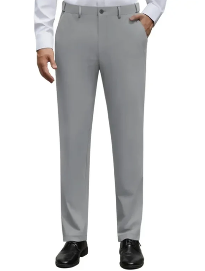 Men's Stretch Dress Pants   – No Iron, Wrinkle-   Resistant Business   Casual Golf Pants with   Expandable Waist